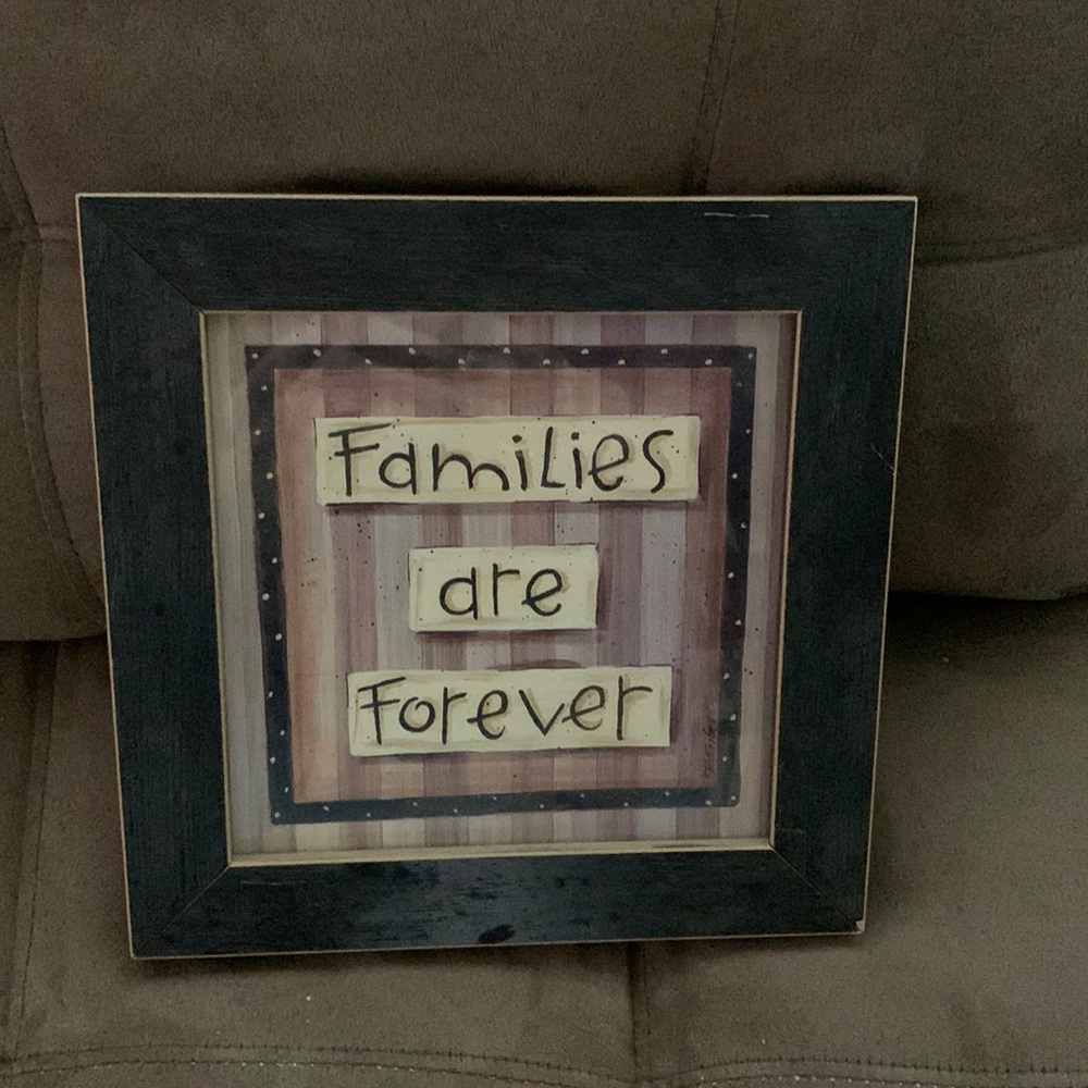🍒 3/$10 Families are Forever Plaque